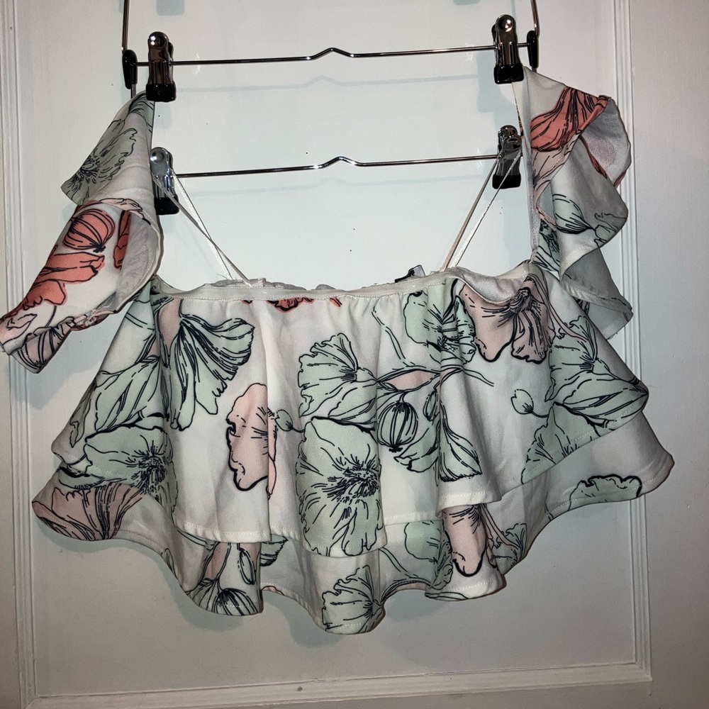 Cute floral crop top